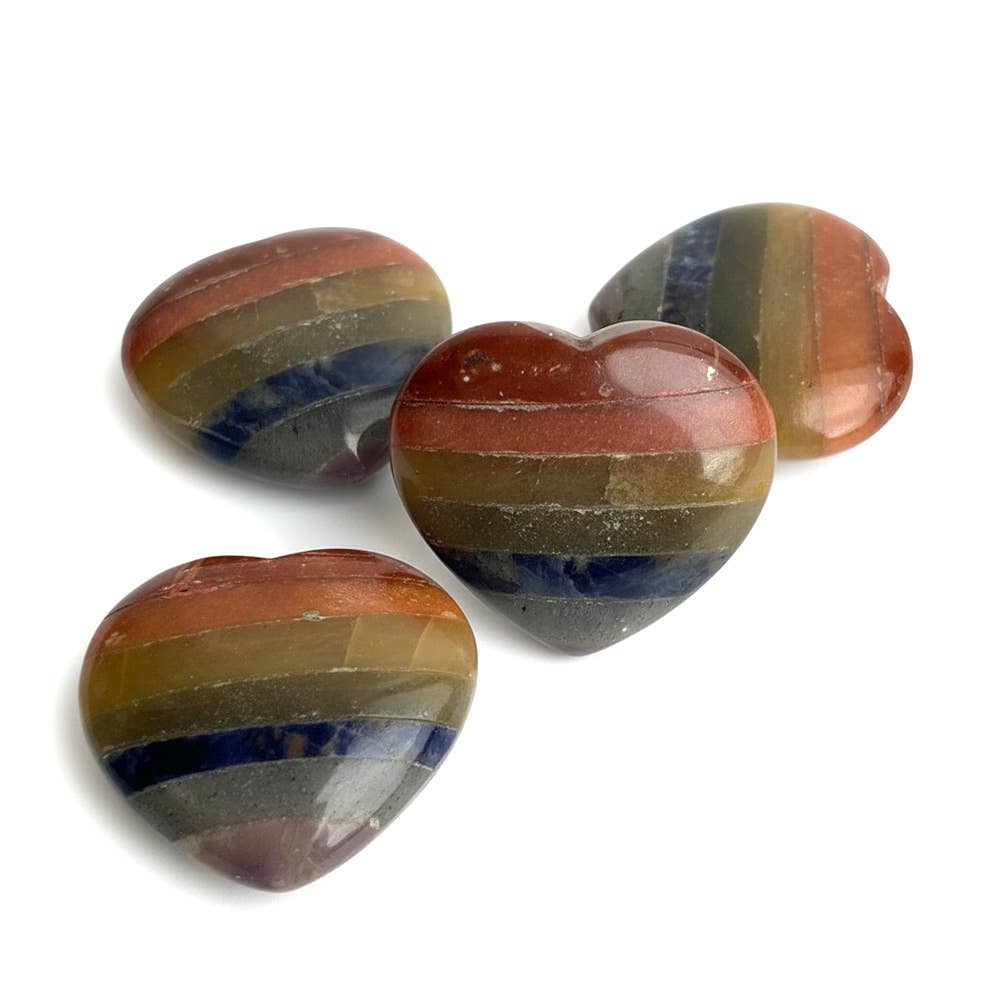 Small Crystal Heart, 3cm: Lapis Lazuli