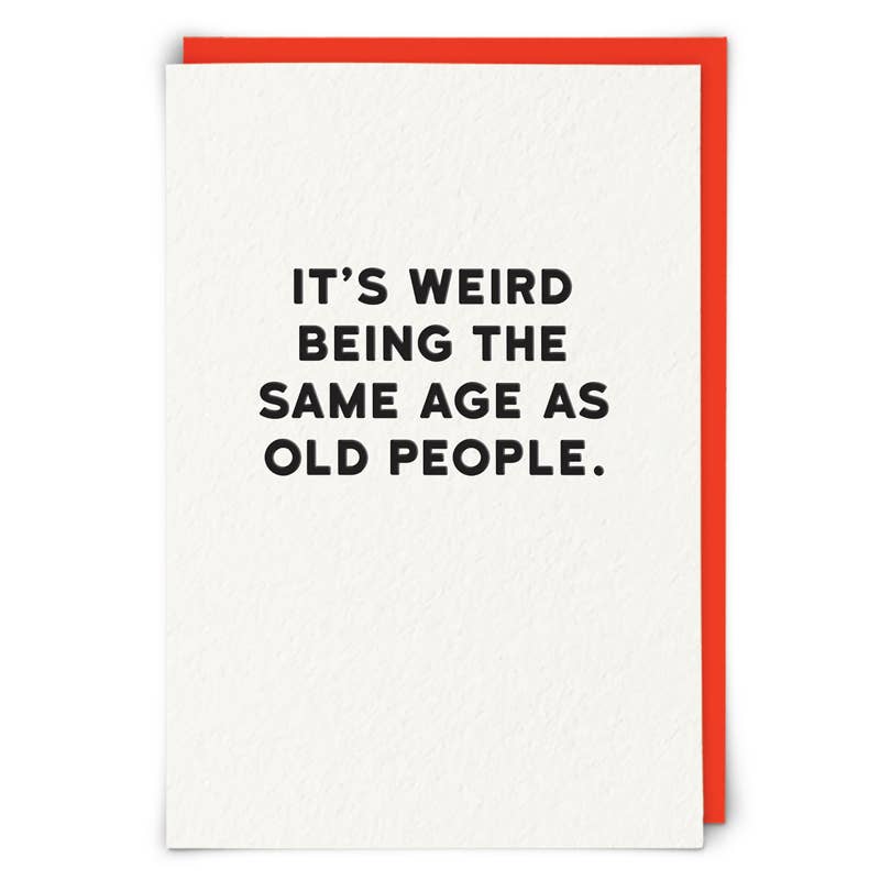Old People Greetings Card