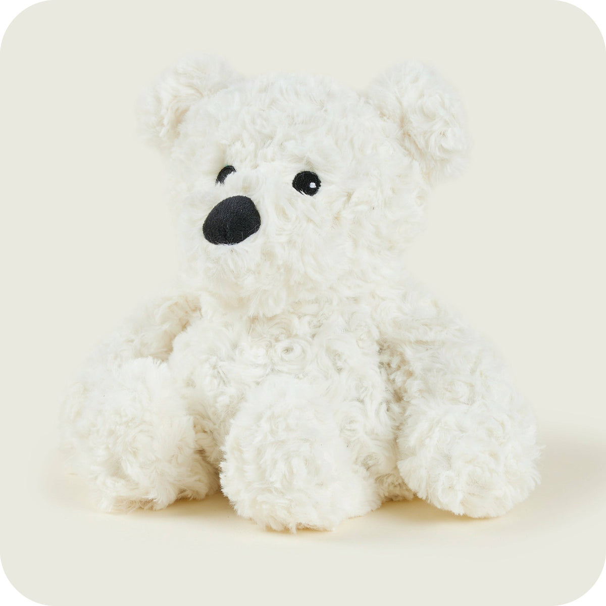 Warmies Cream Curly Bear