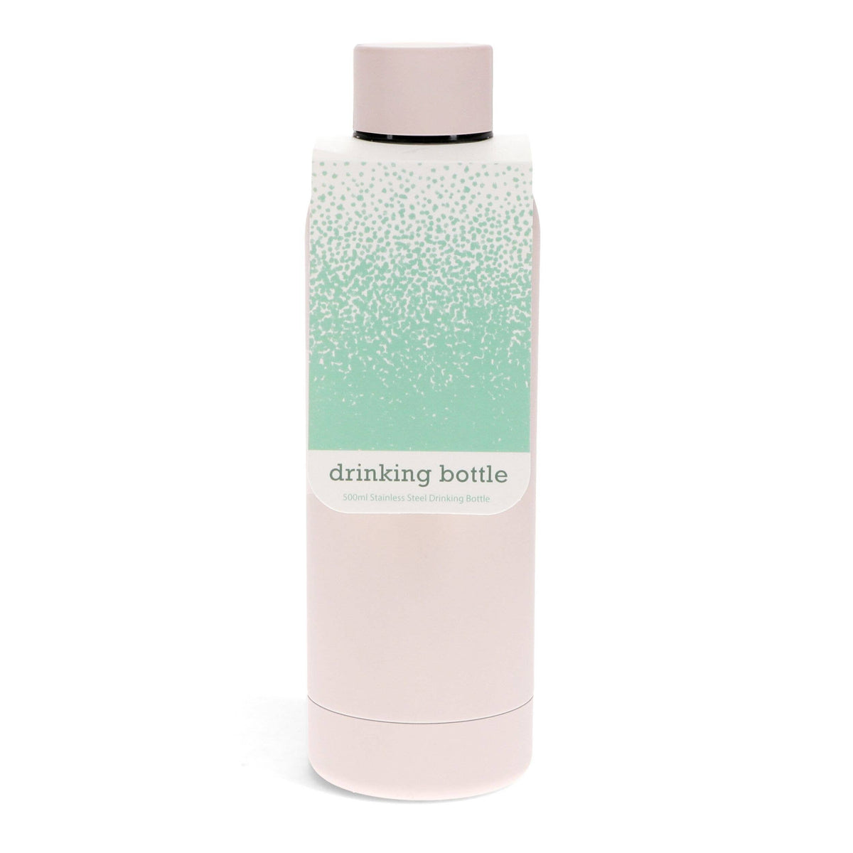 Rubber Coated Steel Bottle 500ml - Light Pink