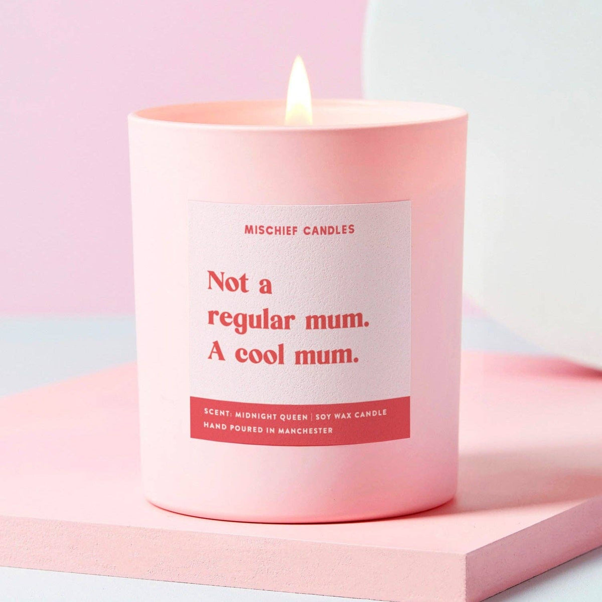 Mum Gift Funny Mum Gift Candle Not Regular Mum Cool Mum: Clear / Chilled Vibes / 20cl