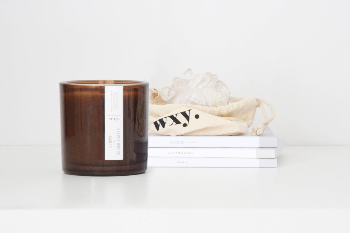 Big Amber Candle