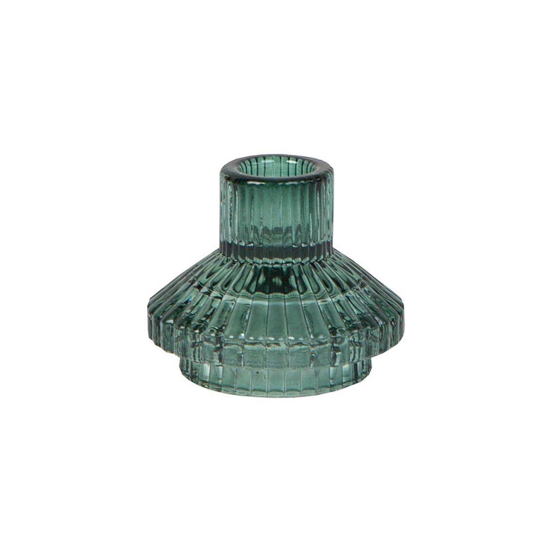 Small Sage Green Glass Candle Holder | Holiday Candles |