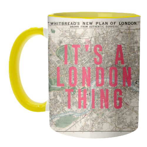 Mugs 'It's a London thing': Mug Colour Inner & Handle 11Oz - Black
