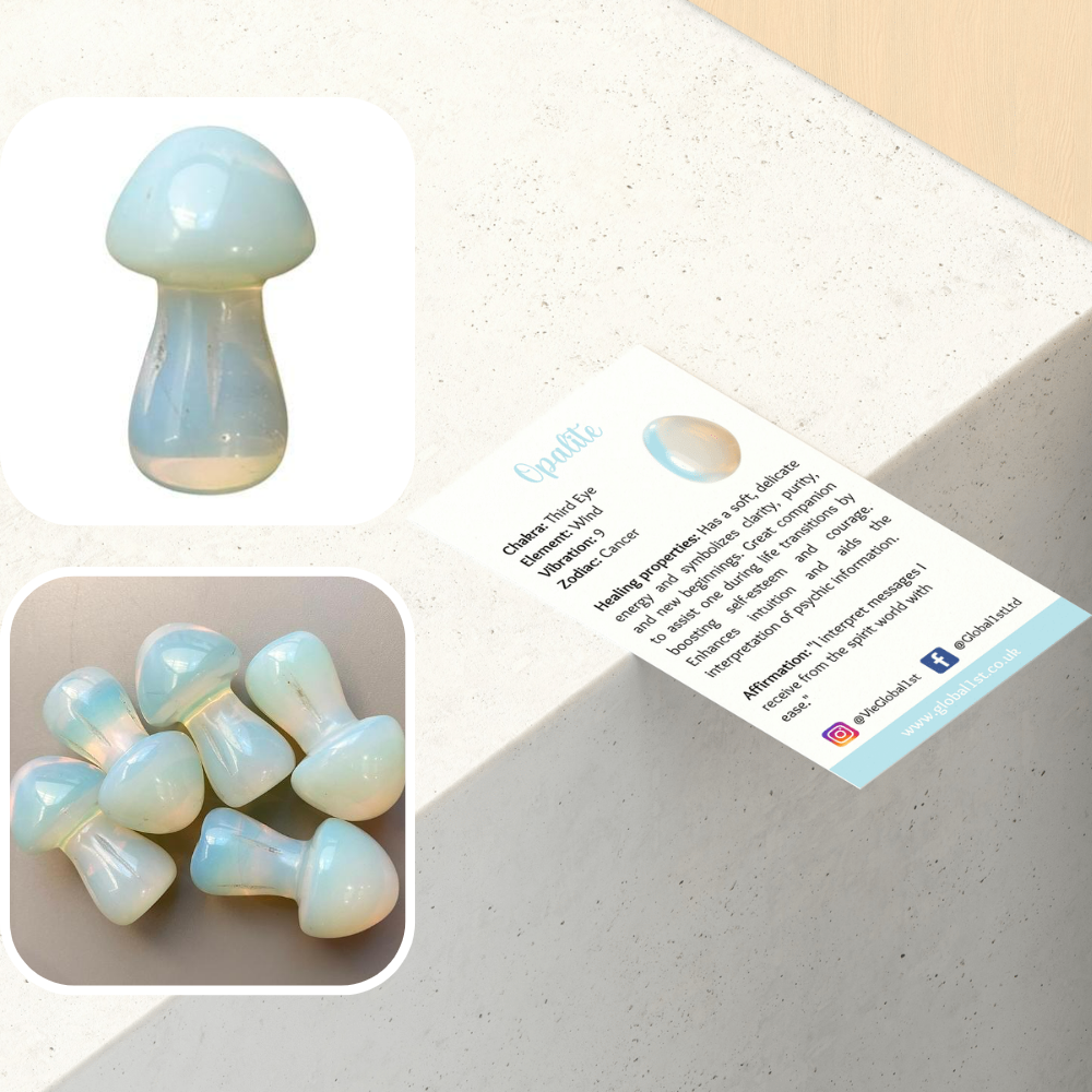Crystal Mushroom, 3.5cm: Yellow Aventurine