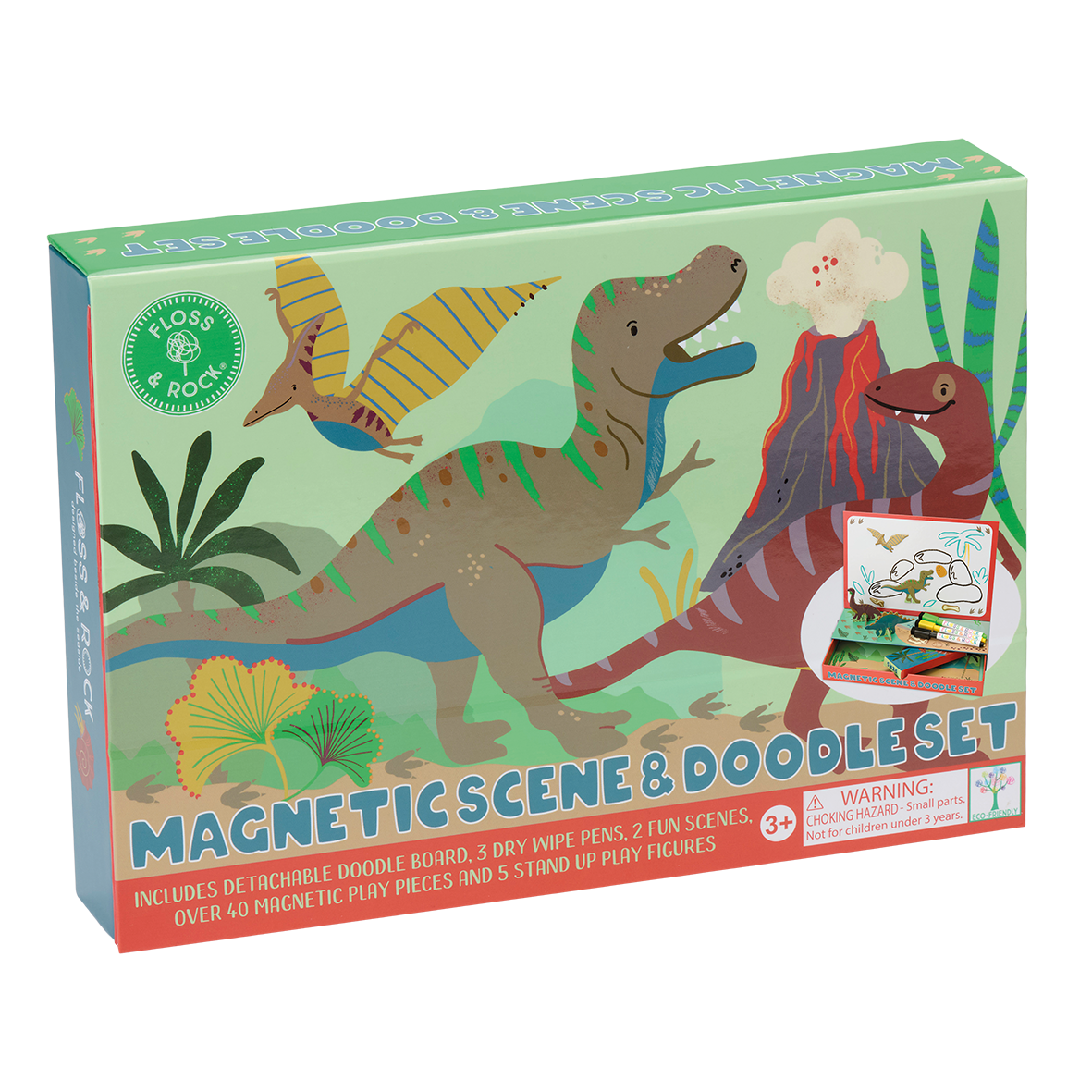Dino Magnetic Scene & Doodle Set