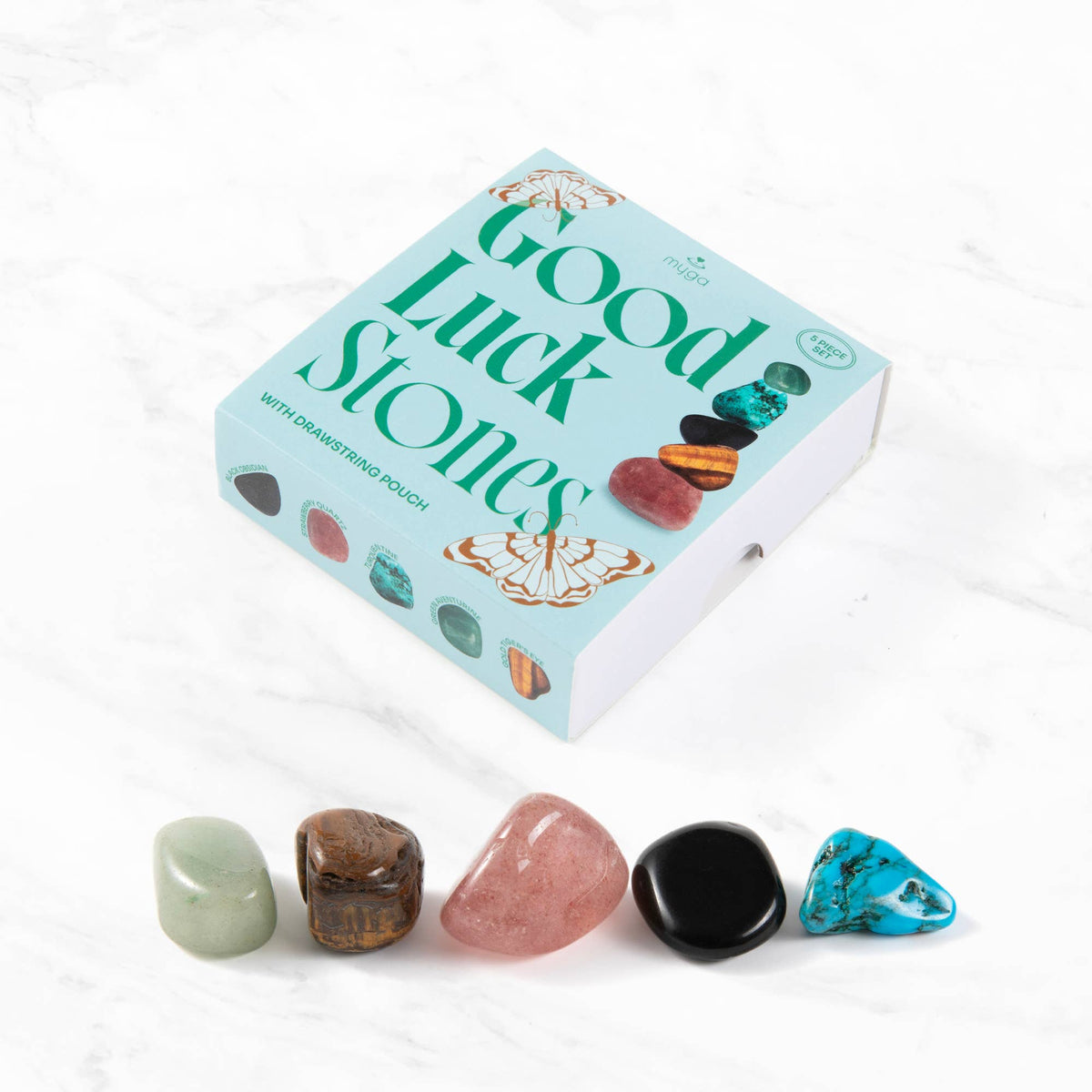 Myga Wellbeing Crystal Collection - Single Units: Good Luck