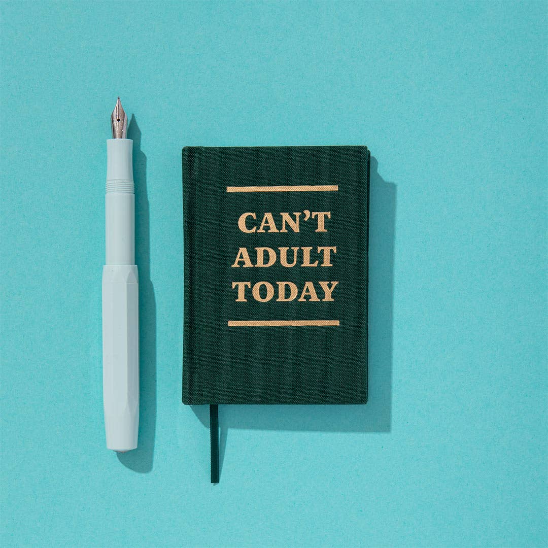 Can't Adult Today A7 Fabric Hardback Notebook (13272)