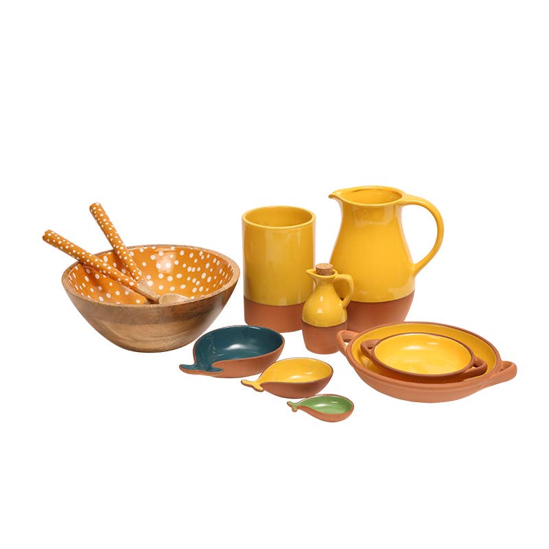 Sintra Glazed Terracotta Wine Cooler - Ochre
