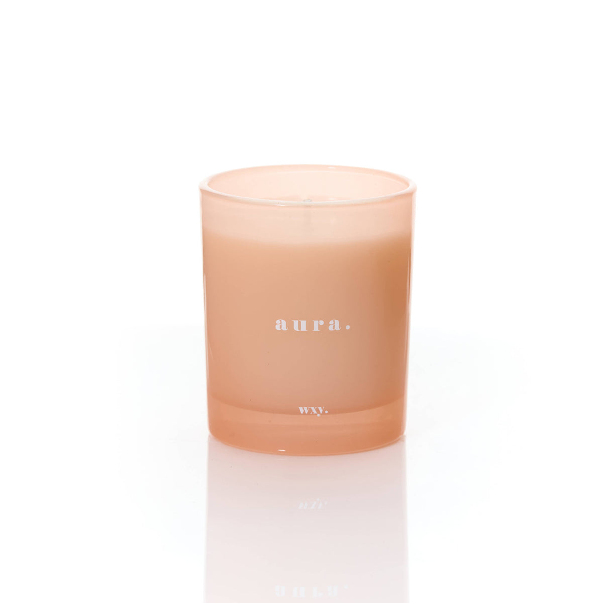 Aura 7oz Candle - White Woods &amp; Amber Down