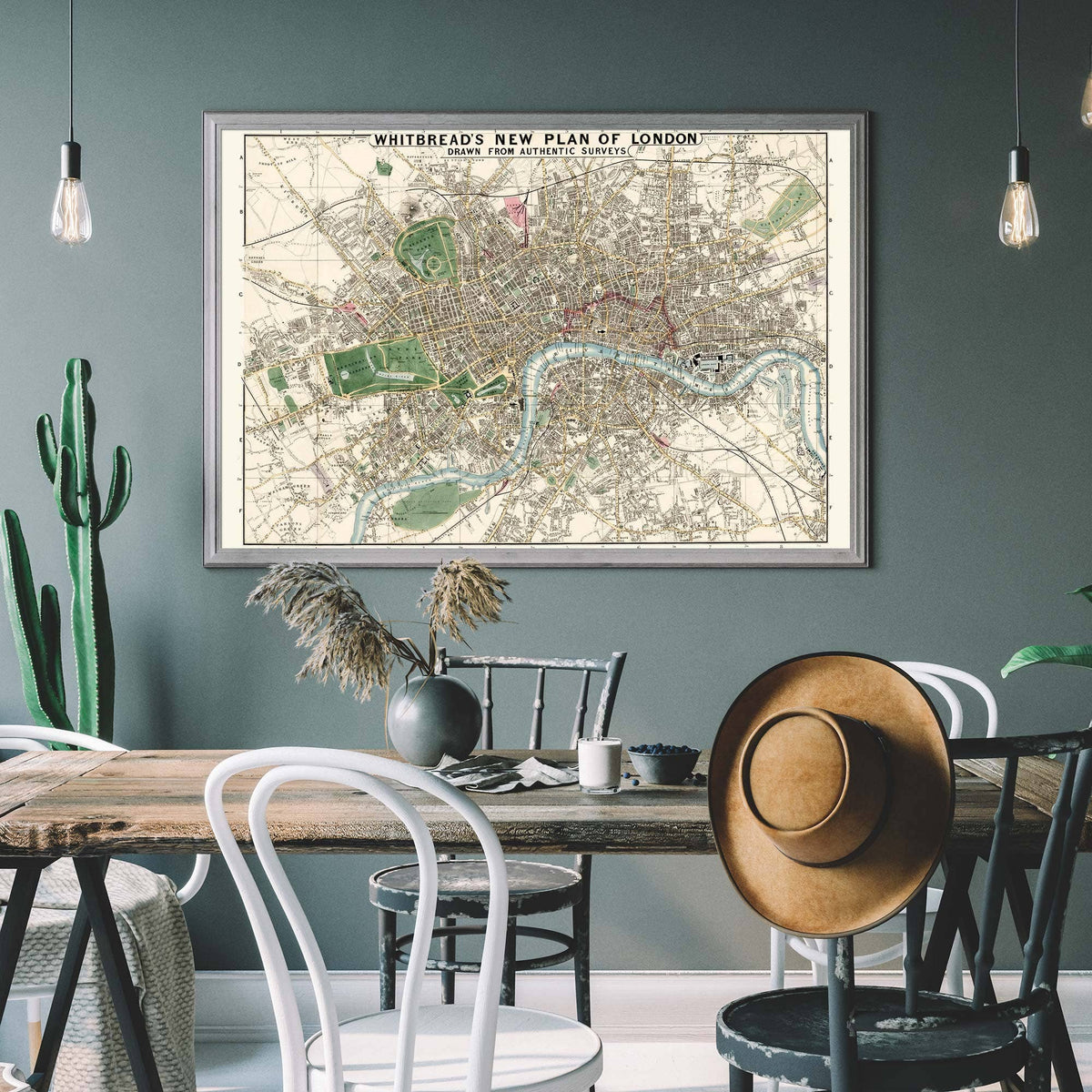 Whitbreads New Plan Of London 1853: Gloss / 15 ¾ x 19 ⅝ in | 40x50 cm