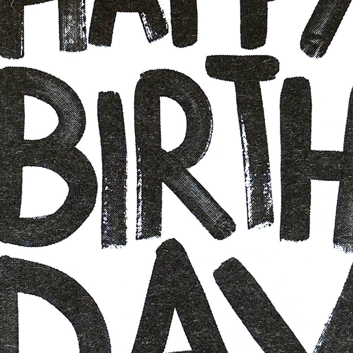 Greeting Card Birthday | Birthday Card: Black