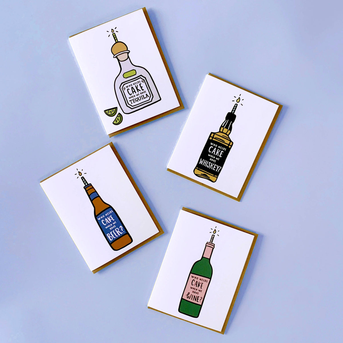 Cake Tequila Birthday Greeting Card