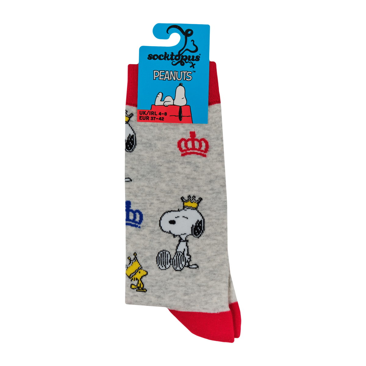 Snoopy In London Socks - Peanuts: GREY / L (UK 9-12 / EU 43-46 / US 10-13)