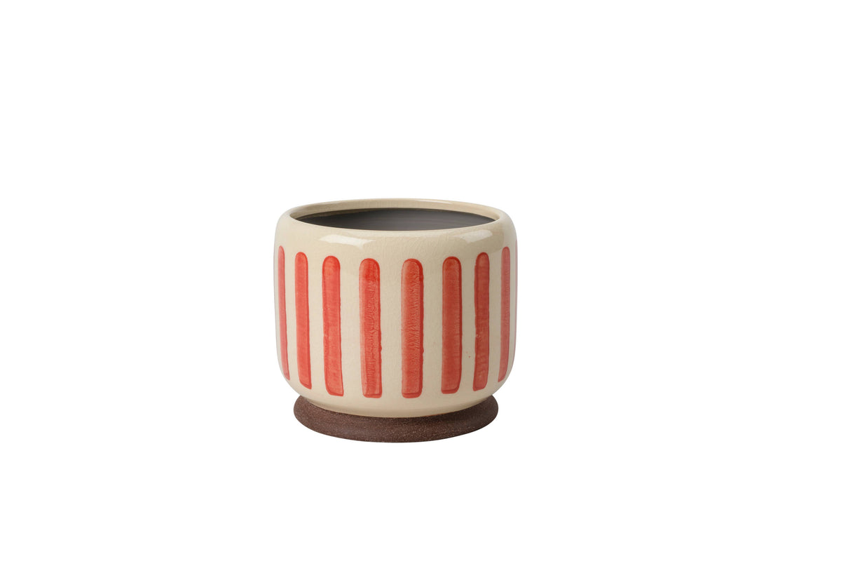 Collectors Indoor Pot 13cm Red Stripe