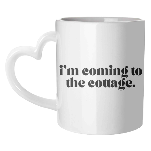 Mugs 'The Cottage' by Pink and Pip: Mug Colour Inner & Handle 11oz - Blue