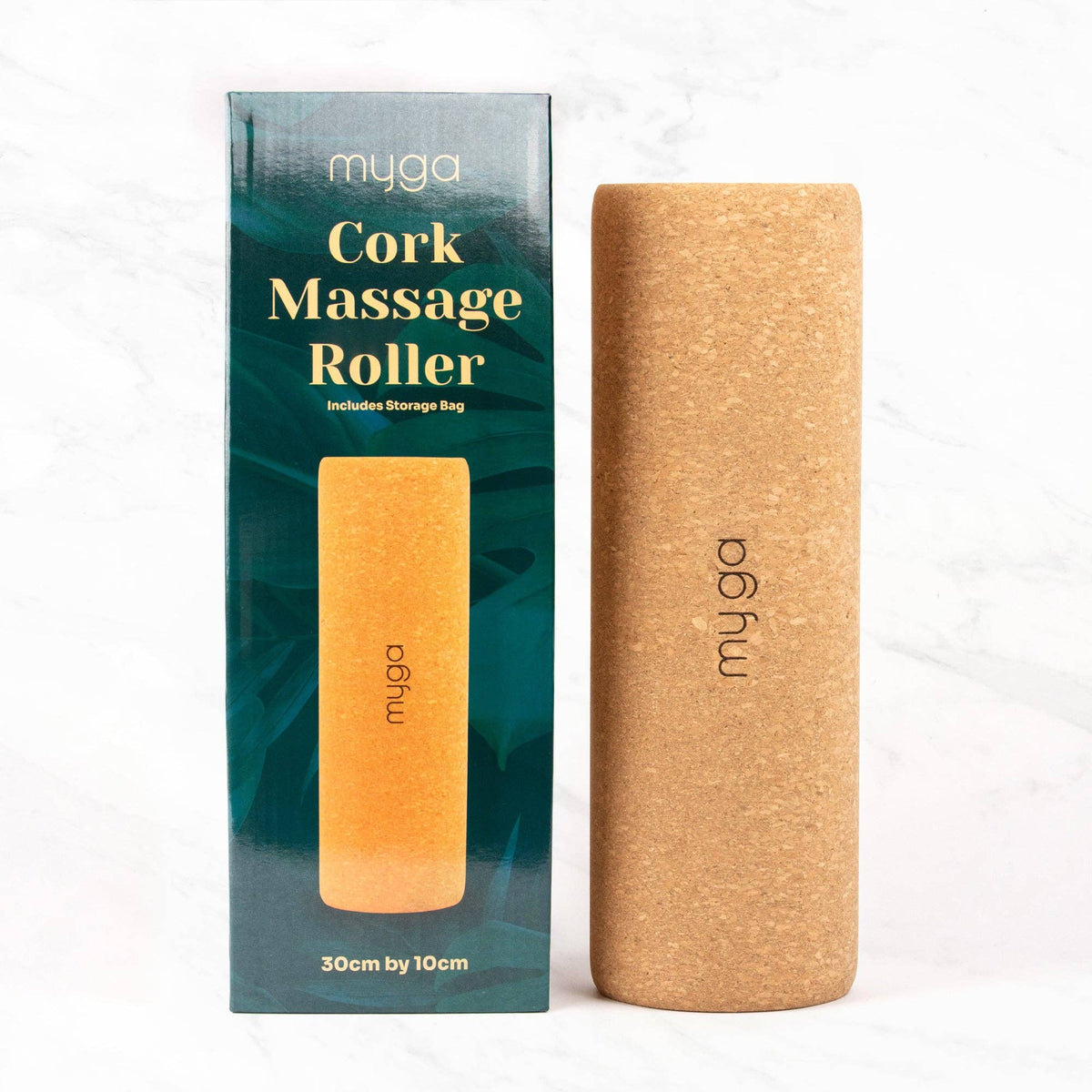 Natural Cork Fascia Massage Roller Available in 10 x 30cm and 15 x 45cm: 30cm