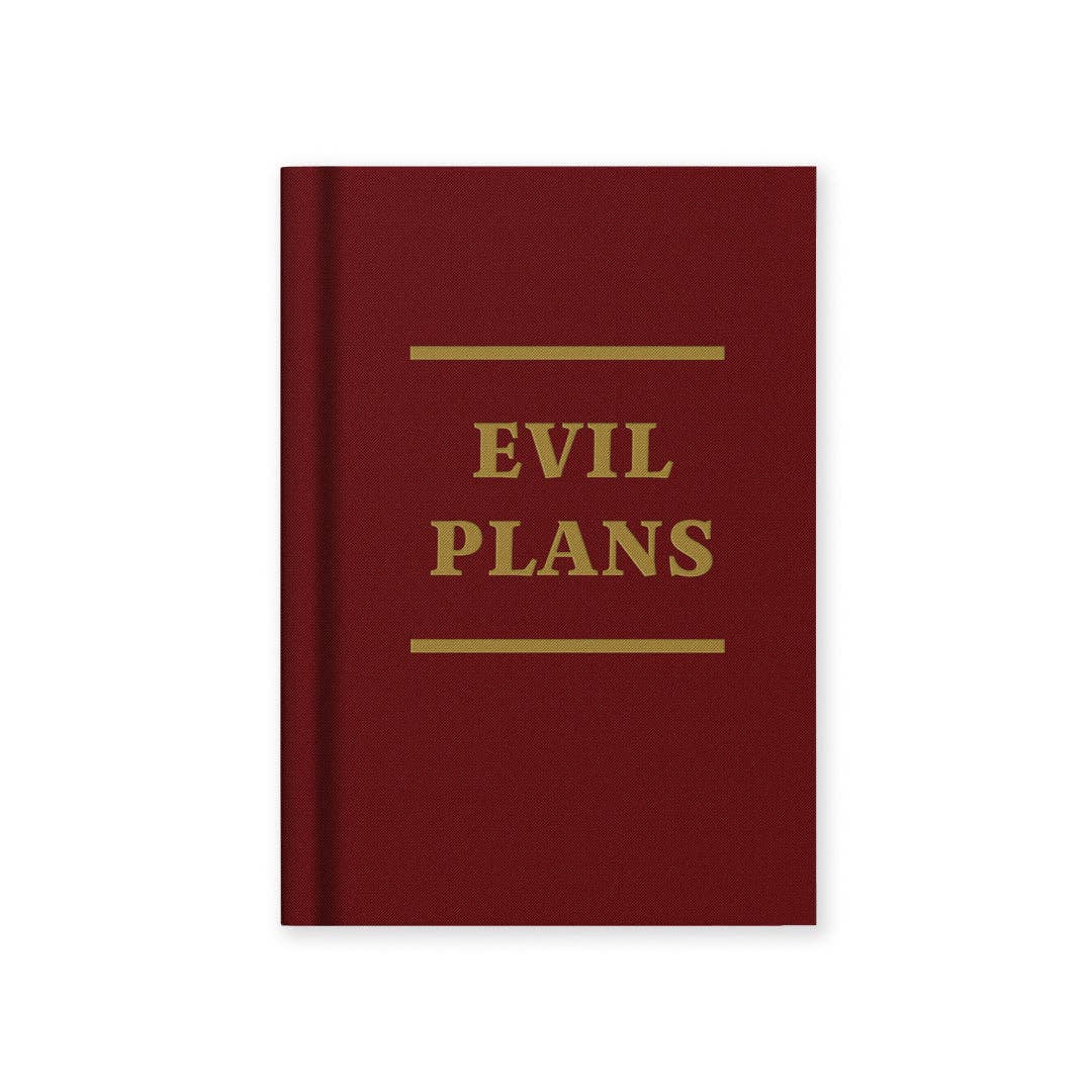 Evil Plans A7 Fabric Hardback Notebook (13277)
