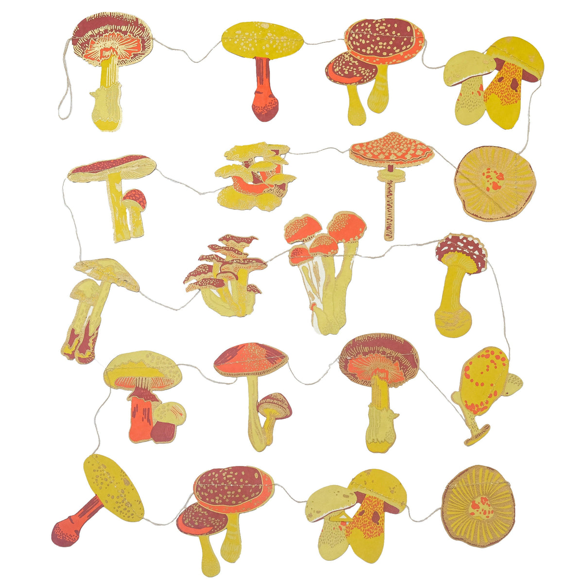 UK/EU: Mushroom Sewn Garland