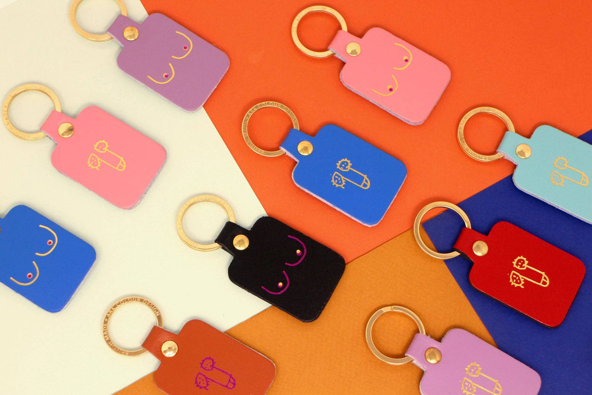 Willy Key Fobs: Pale Pink