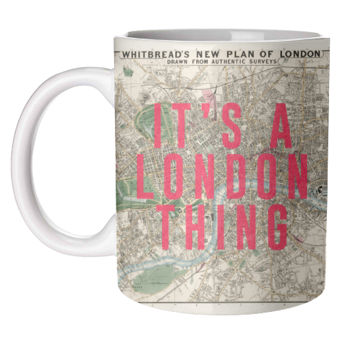 Mugs 'It's a London thing': Mug Colour Inner & Handle 11Oz - Black