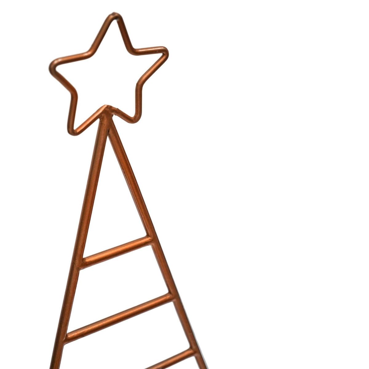Iron Christmas Tree with Star: Copper
