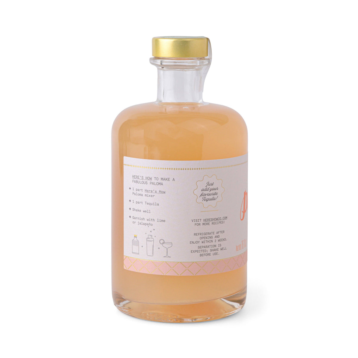 Here&#39;s How Paloma Cocktail Mixer 500ml
