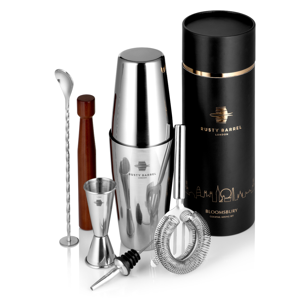 Rusty Barrel Bloomsbury Cocktail Making Set