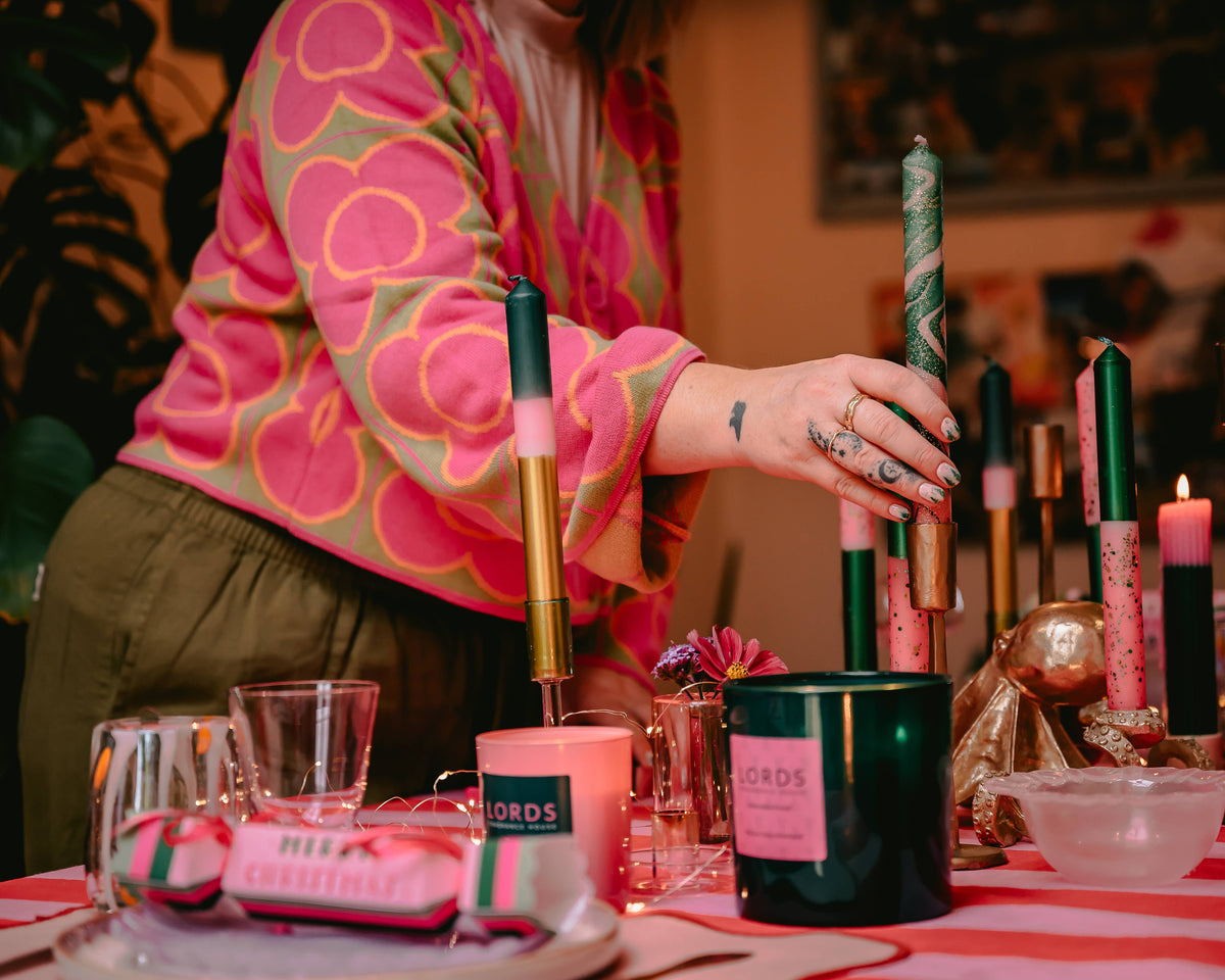 Yala Taper Candles | Dip Dye Candle | Scented Dinner Candle