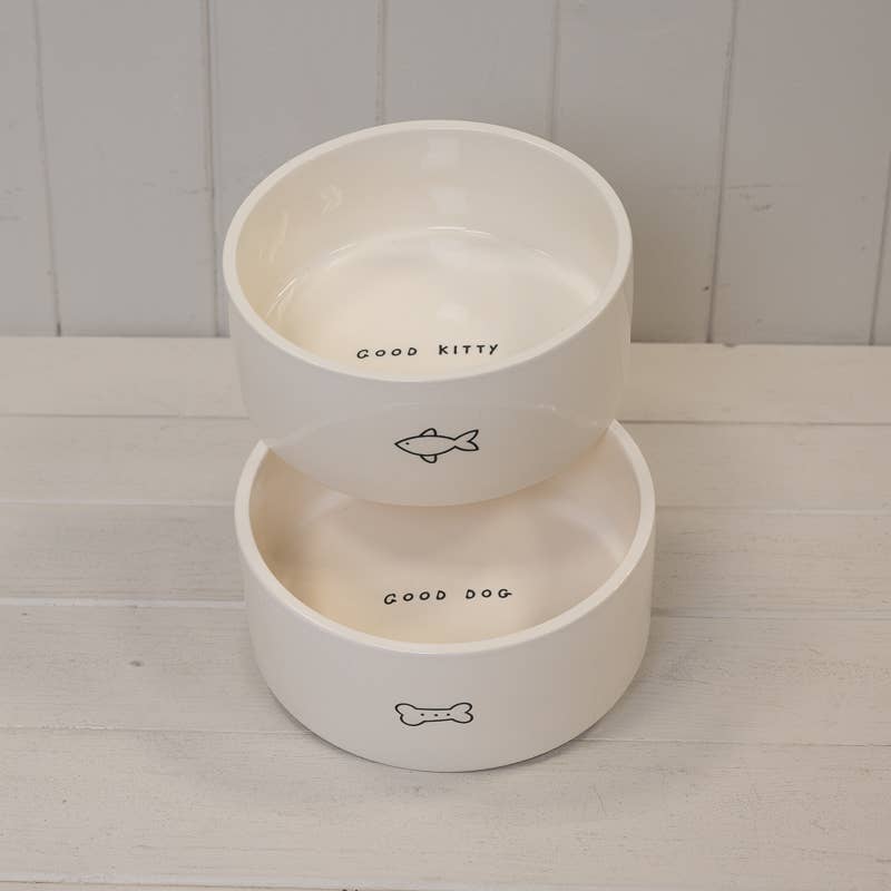 Dog Bone Ceramic Pet Bowl