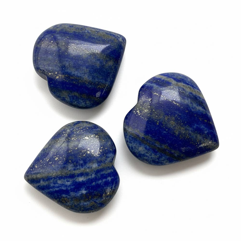 Small Crystal Heart, 3cm: Lapis Lazuli