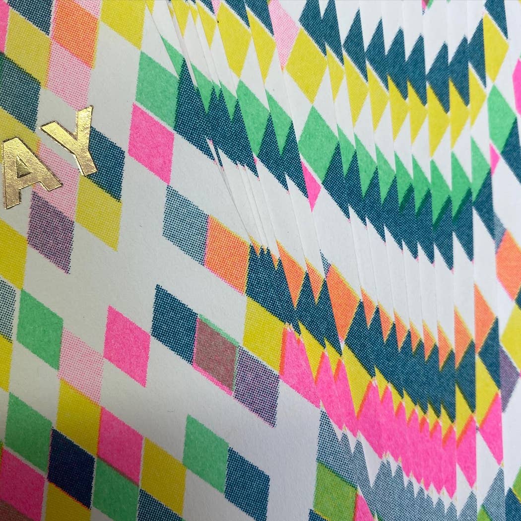 Riso Shapes Happy Birthday Diamonds