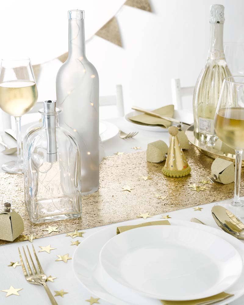 Gold Glitter Table Runner Party Decoration |1.8m |