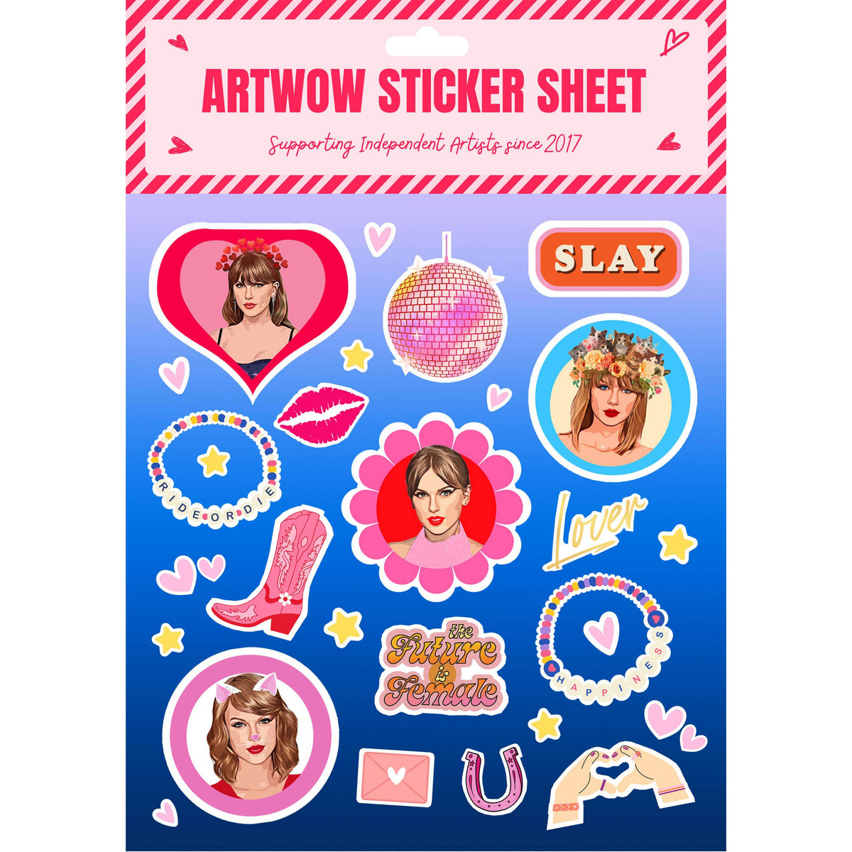 Sticker Sheets 'Red lips' by DOLLY WOLFE