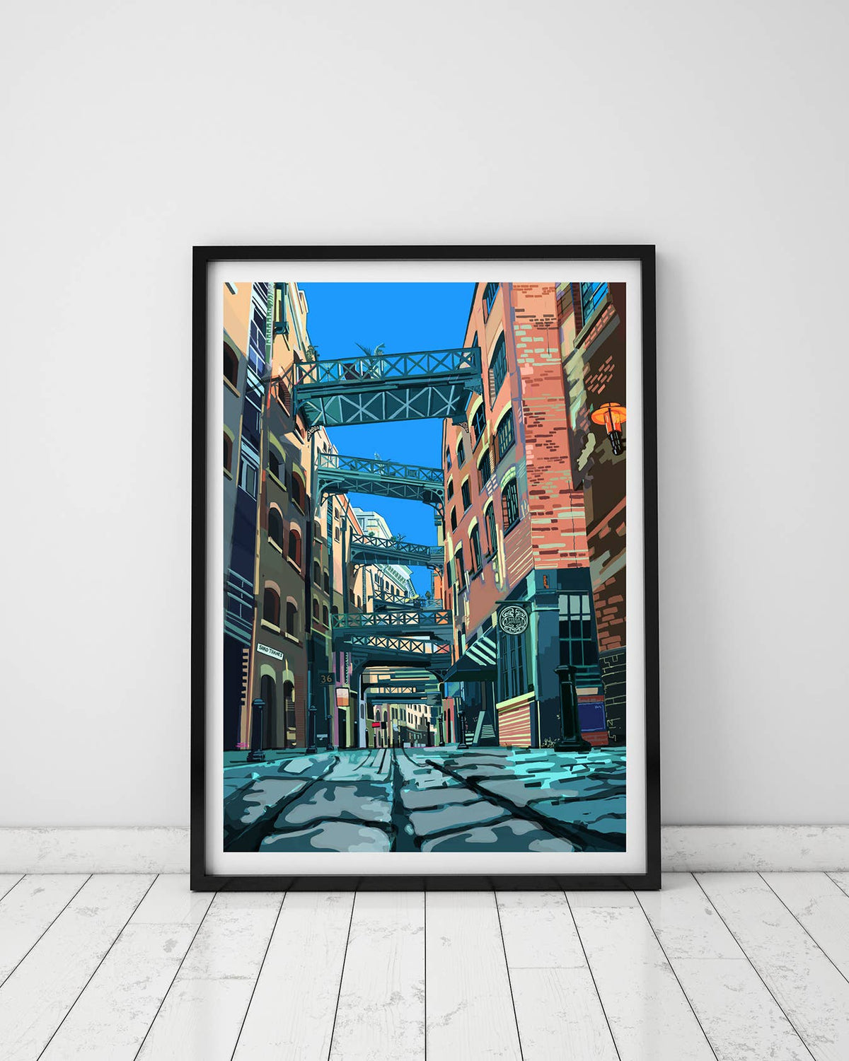 Shad Thames, Bermondsey London Illustration Print