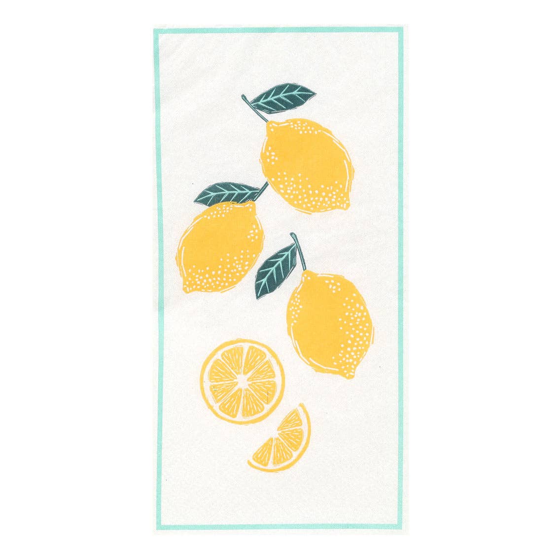 Lemon Long Lunch Paper Napkins - 16 Pack | Everyday |