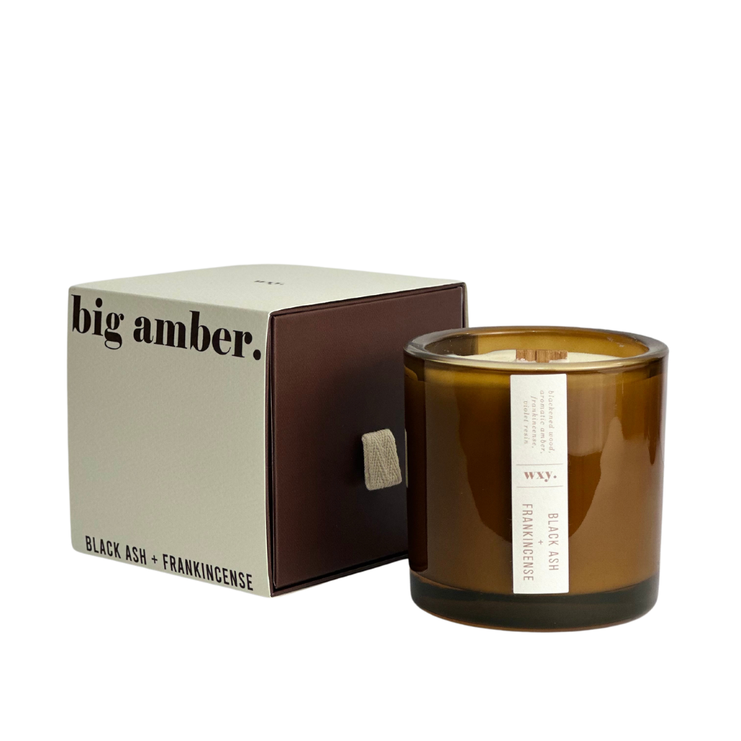 Big Amber Candle