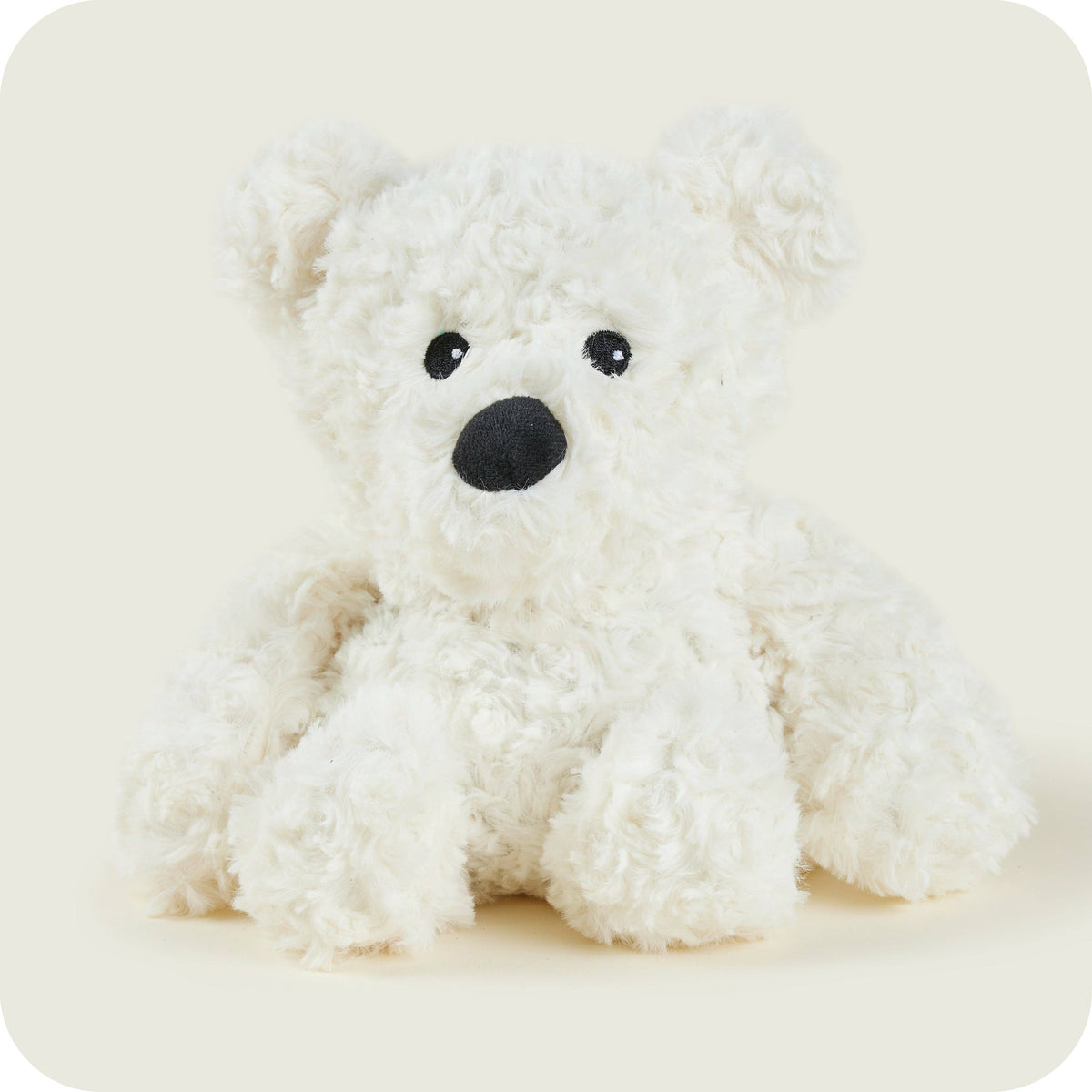 Warmies Cream Curly Bear