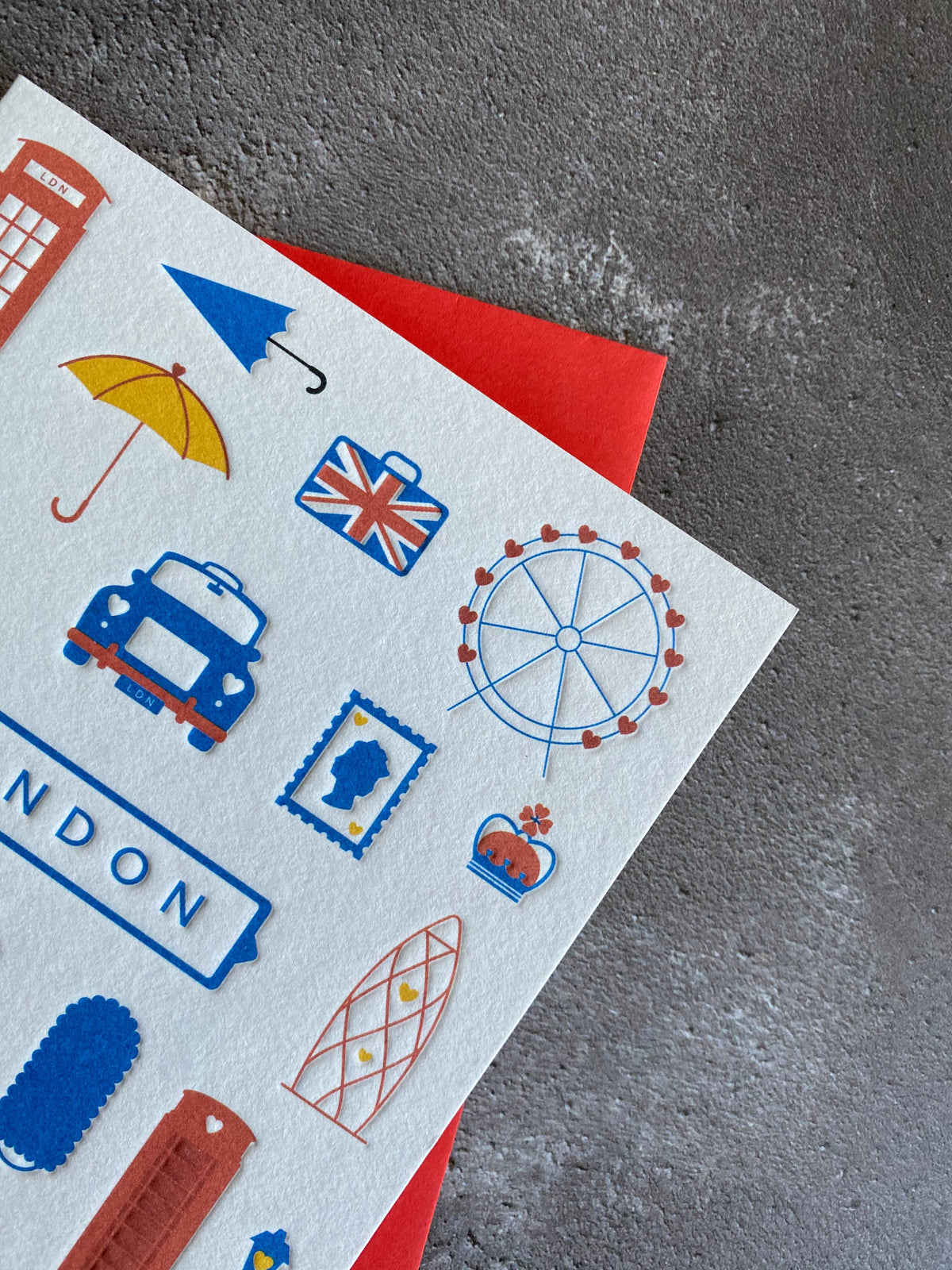 London Letterpress Card
