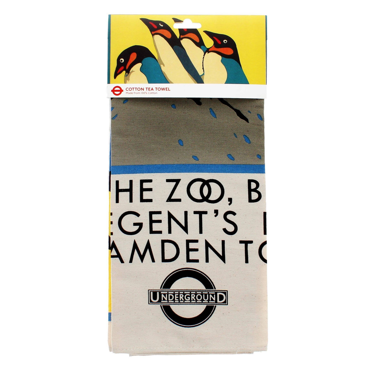 Cotton Tea Towel - TFL Vintage Poster "For The Zoo..."