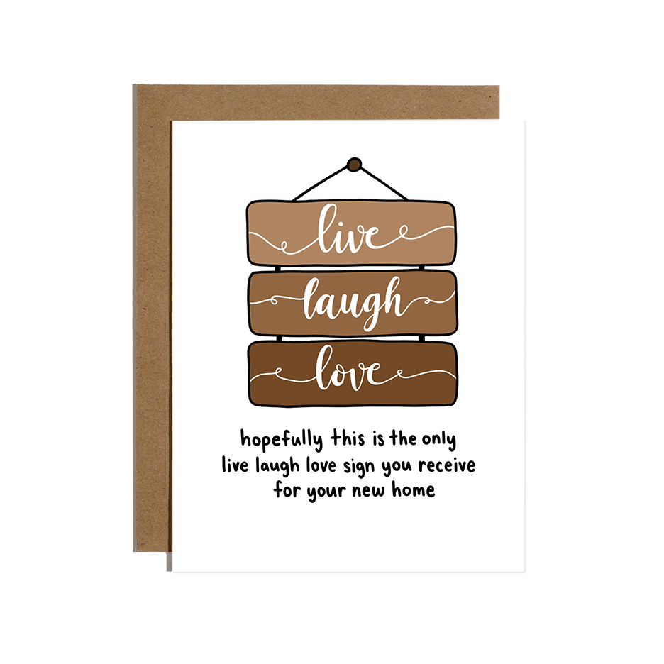 LiveLaughLove Home Congrats Greetings Card