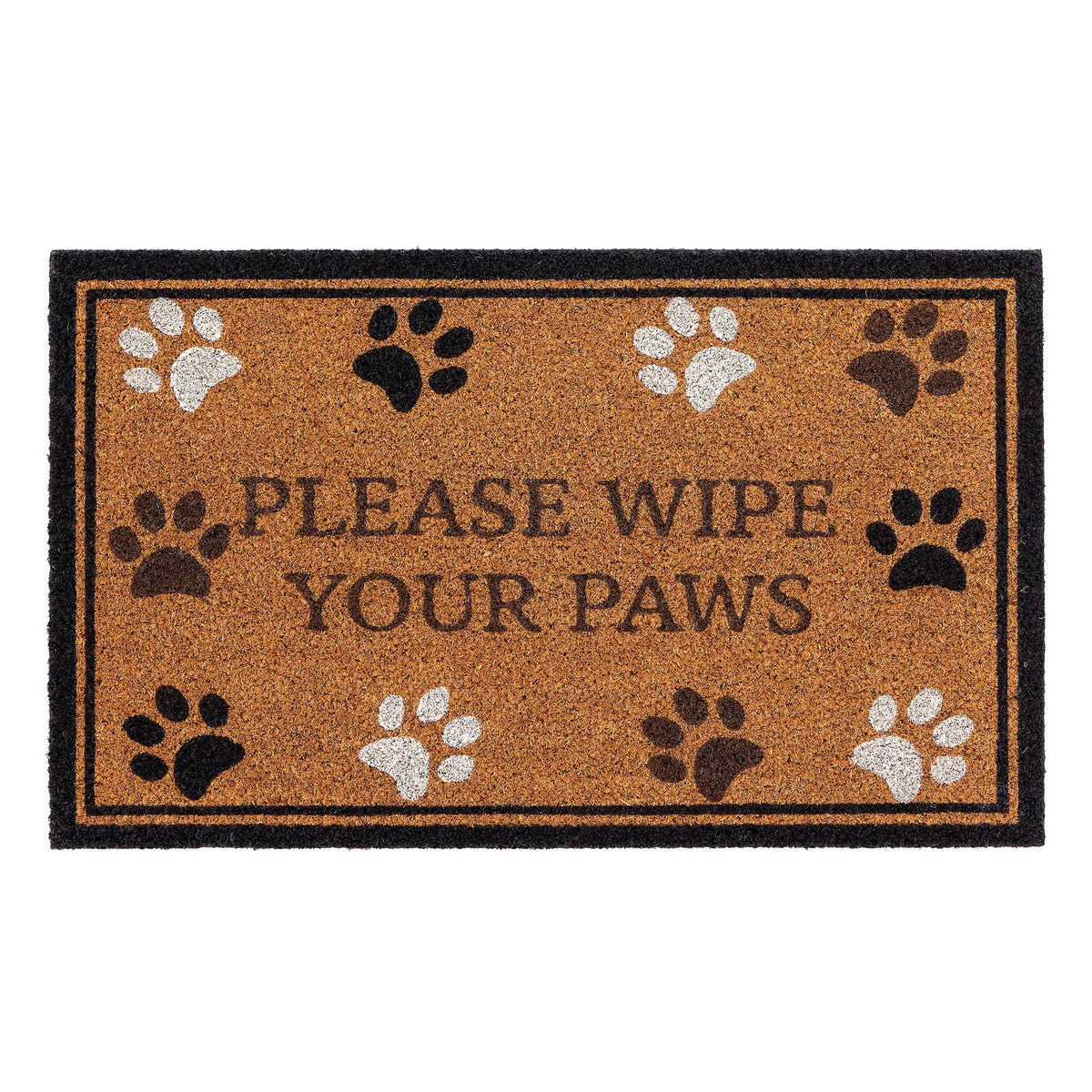 My Mat Printed Coir Wipe Your Paws Border: 45x75