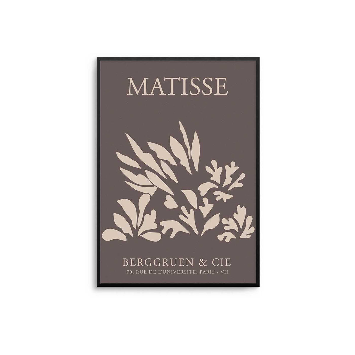 Matisse Brown Fleur Formes Print: A3