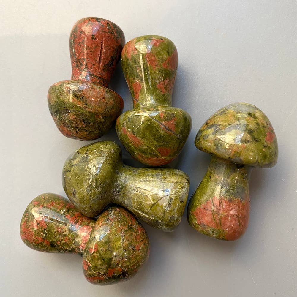 Crystal Mushroom, 3.5cm: Yellow Aventurine