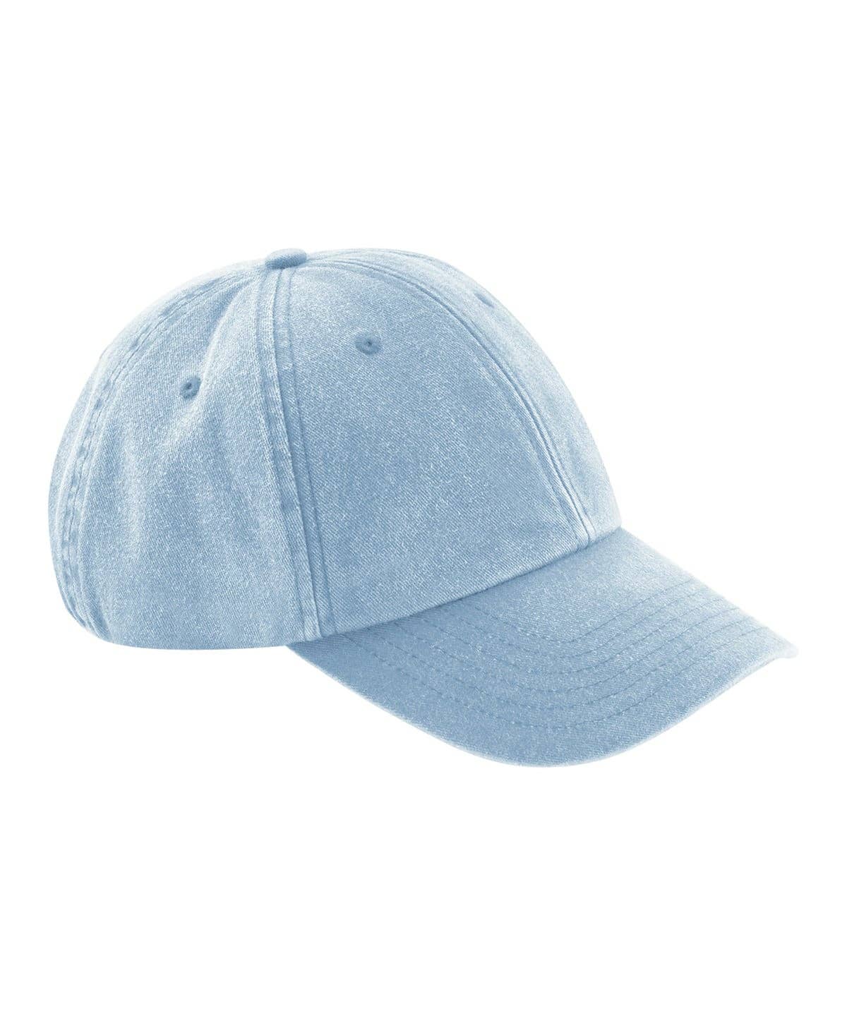 Fancy a pint? Embroidered Vintage Cap: Vintage Black