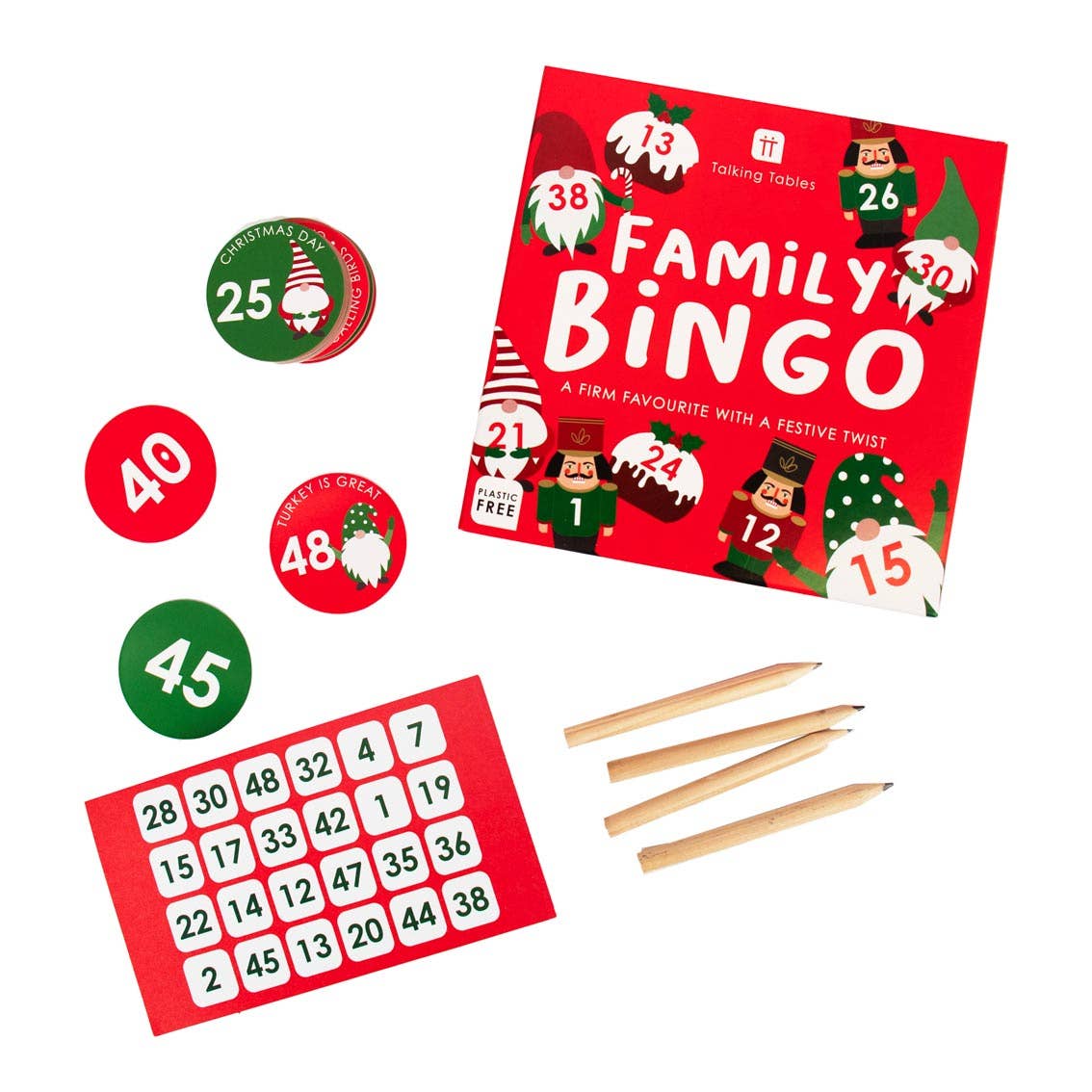 Nutcracker Christmas Bingo Game | Stocking Filler Gifts |