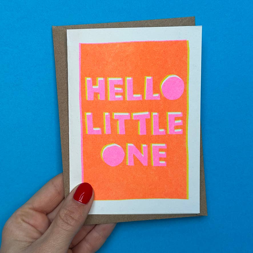 Greeting Card New Baby | New Baby Card | Hello Little One