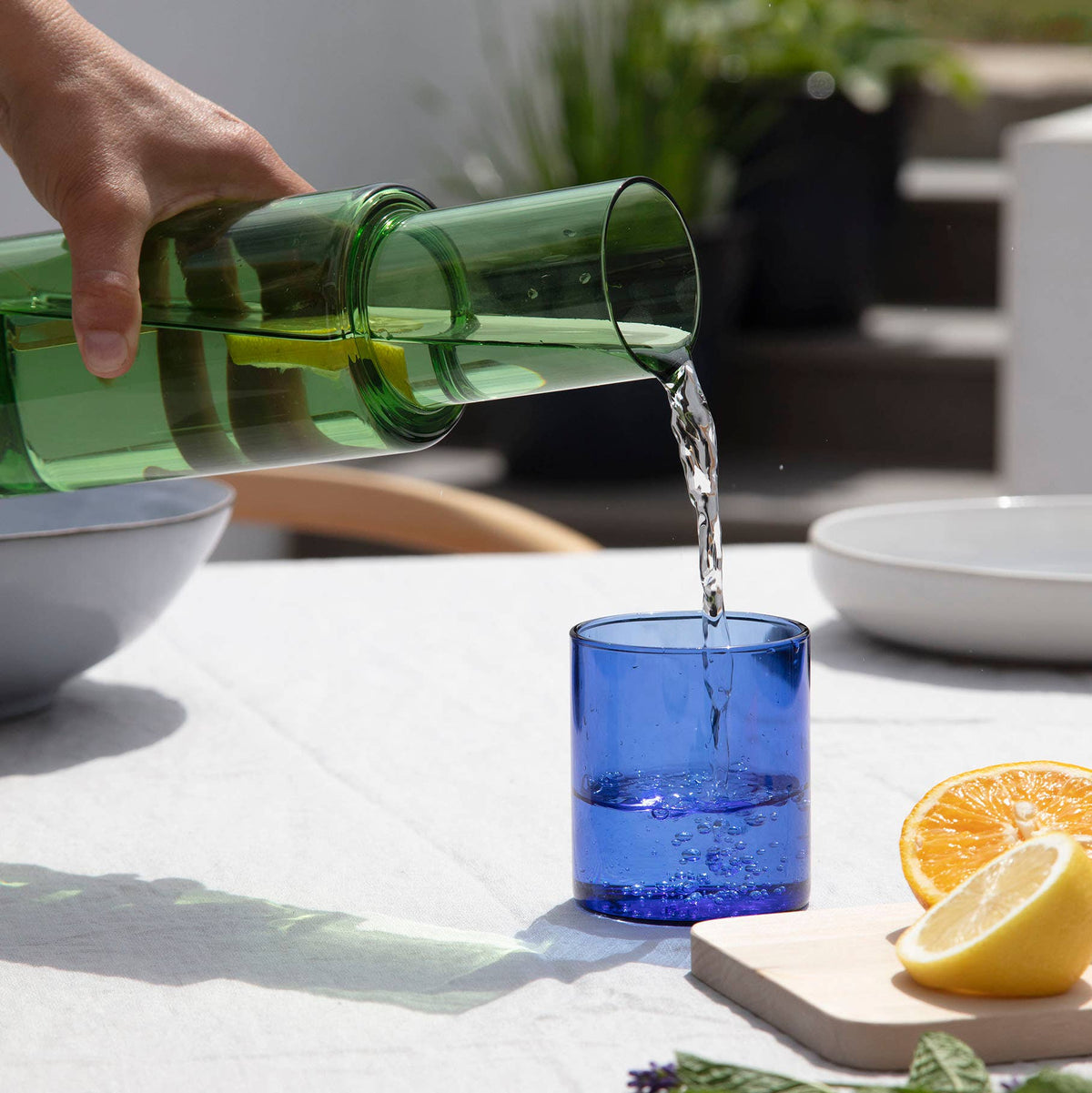 Duo Tone Glass Carafe