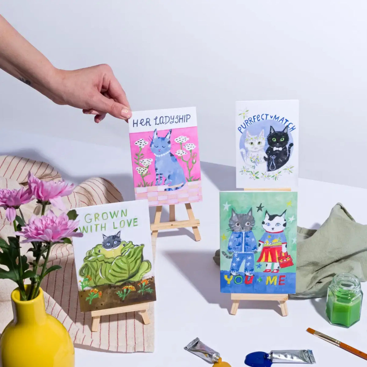 Yeehaw Card | Cowboy Card | Cat Card | Congratulations Card