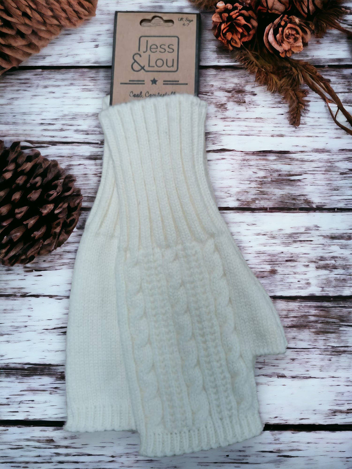 Cosy Fingerless Cable Knit Gloves – Warm & Stylish : Green